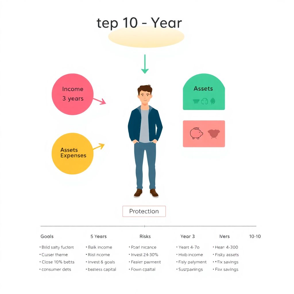 Личный финансовый план на 10 лет: как связать цели, доходы, инвестиции и риски