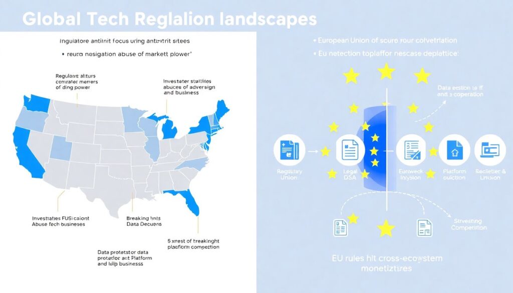 Технологические гиганты и новые регуляции: риски и возможности для инвесторов - иллюстрация